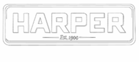 HARPER EST. 1900 Logo (USPTO, 07/15/2013)