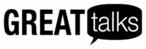 GREAT TALKS Logo (USPTO, 20.11.2013)