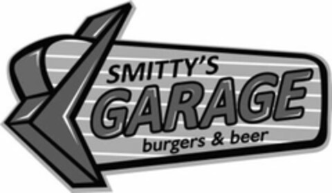 SMITTY'S GARAGE BURGERS & BEER Logo (USPTO, 13.03.2014)