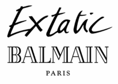 EXTATIC BALMAIN PARIS Logo (USPTO, 04/28/2014)