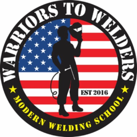 WARRIORS TO WELDERS MODERN WELDING SCHOOL EST 2016 Logo (USPTO, 07/25/2016)