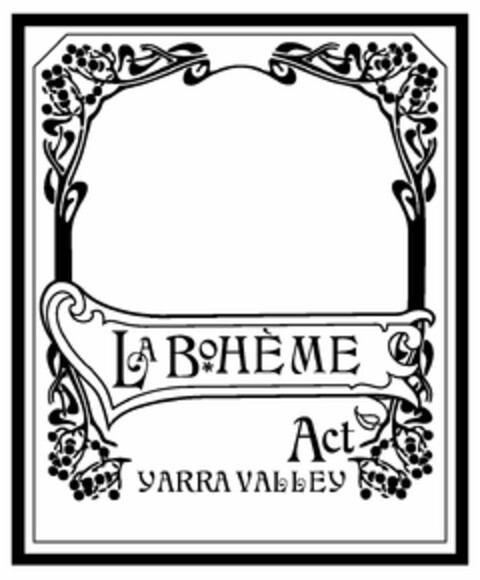 LA BOHEME ACT YARRA VALLEY Logo (USPTO, 28.09.2016)