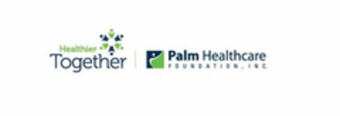 HEALTHIER TOGETHER | PALM HEALTHCARE FOUNDATION, INC. Logo (USPTO, 15.10.2016)