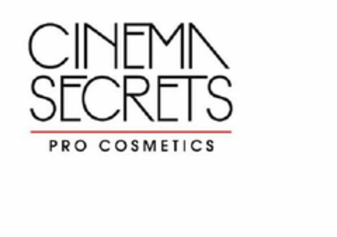 CINEMA SECRETS PRO COSMETICS Logo (USPTO, 18.06.2018)