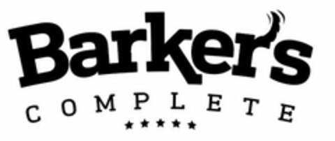 BARKER'S COMPLETE Logo (USPTO, 07.08.2018)