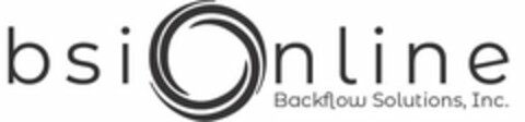 BSI ONLINE BACKFLOW SOLUTIONS, INC. Logo (USPTO, 03/01/2019)