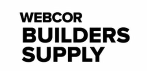 WEBCOR BUILDERS SUPPLY Logo (USPTO, 10.05.2019)