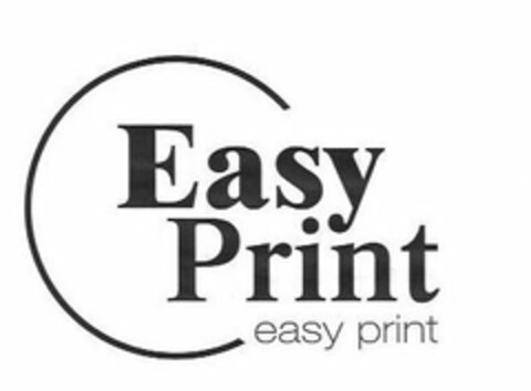 EASY PRINT EASY PRINT Logo (USPTO, 26.09.2019)