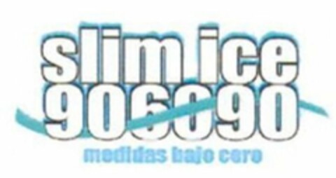 SLIM ICE 906090 MEDIDAS BAJO CERO Logo (USPTO, 10.03.2009)