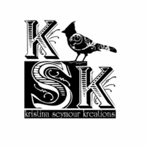 K S K KRISTINA SEYMOUR KREATIONS Logo (USPTO, 01.07.2009)