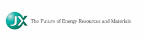 JX THE FUTURE OF ENERGY RESOURCES AND MATERIALS Logo (USPTO, 08/23/2011)