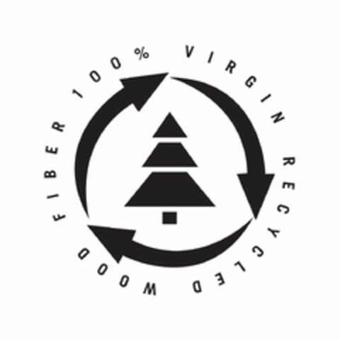 100% VIRGIN RECYCLED WOOD FIBER Logo (USPTO, 23.05.2012)