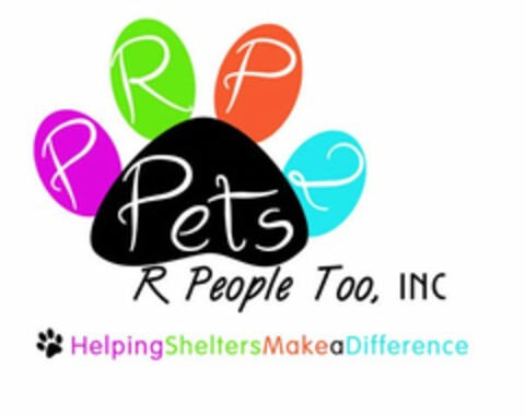 PRP2 PETS R PEOPLE TOO INC HELPINGSHELTERSMAKEADIFFERENCE Logo (USPTO, 31.05.2012)