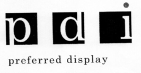 PDI PREFERRED DISPLAY Logo (USPTO, 10/04/2013)