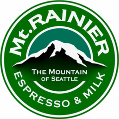 MT. RAINIER THE MOUNTAIN OF SEATTLE ESPRESSO & MILK Logo (USPTO, 16.07.2014)