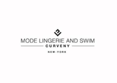 E MODE LINGERIE AND SWIM CURVENY NEW YORK Logo (USPTO, 17.02.2015)