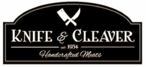 KNIFE & CLEAVER HANDCRAFTED MEATS EST. 1954 Logo (USPTO, 12.05.2016)