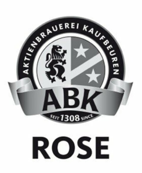 AKTIENBRAUEREI KAUFBEUREN ABK SEIT 1308 SINCE ROSE Logo (USPTO, 12.07.2016)