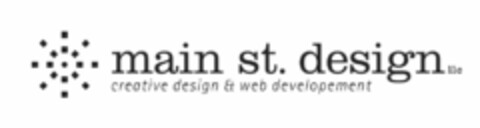 MAIN ST. DESIGN LLC CREATIVE DESIGN & WEB DEVELOPMENT Logo (USPTO, 02.03.2017)