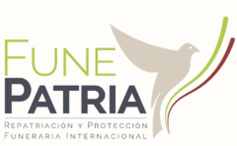 FUNE PATRIA REPATRIACIÓN Y PROTECCIÓN FUNERARIA INTERNACIONAL Logo (USPTO, 03/24/2017)