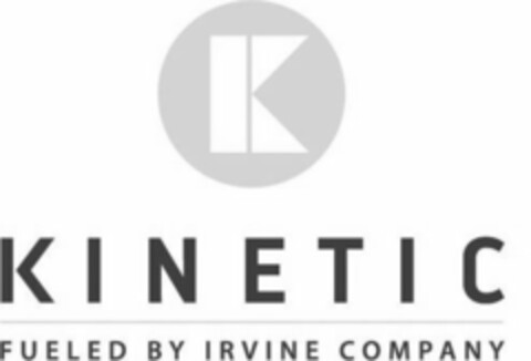 K KINETIC FUELED BY IRVINE COMPANY Logo (USPTO, 09/12/2017)