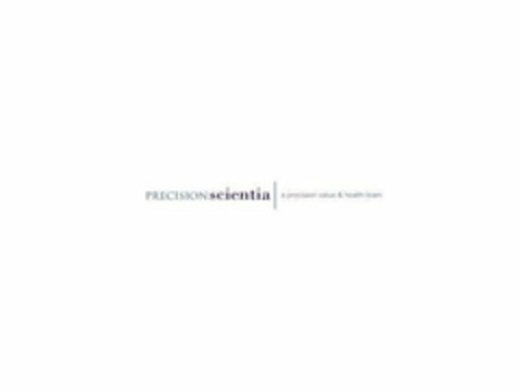 PRECISIONSCIENTIA A PRECISION VALUE & HEALTH TEAM Logo (USPTO, 27.04.2020)