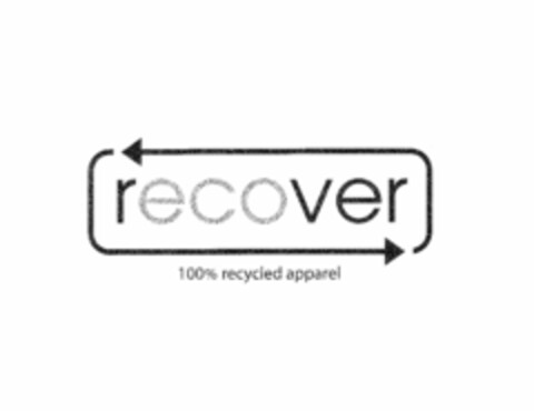 RECOVER 100% RECYCLED APPAREL Logo (USPTO, 02.06.2010)