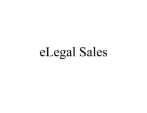 ELEGAL SALES Logo (USPTO, 02/25/2011)