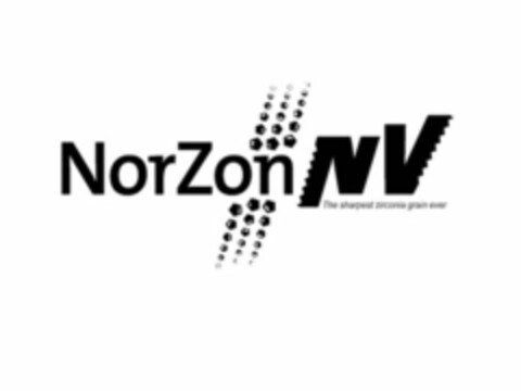 NORZON NV THE SHARPEST ZIRCONIA GRAIN EVER Logo (USPTO, 10/27/2011)