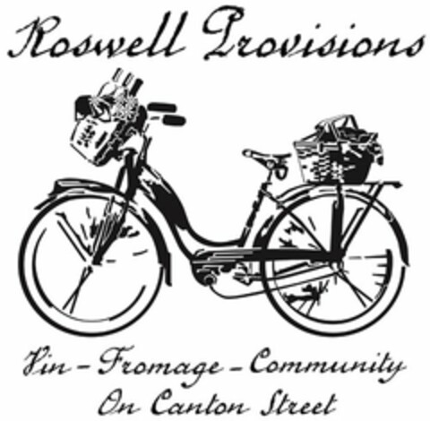 ROSWELL PROVISIONS VIN-FROMAGE-COMMUNITY ON CANTON STREET Logo (USPTO, 02/22/2012)