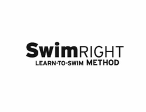 SWIMRIGHT LEARN-TO-SWIM METHOD Logo (USPTO, 04/17/2012)