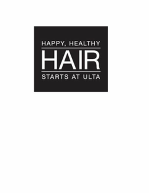 HAPPY, HEALTHY HAIR STARTS AT ULTA Logo (USPTO, 28.03.2014)