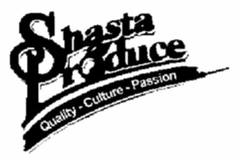 SHASTA PRODUCE QUALITY-CULTURE-PASSION Logo (USPTO, 25.04.2014)