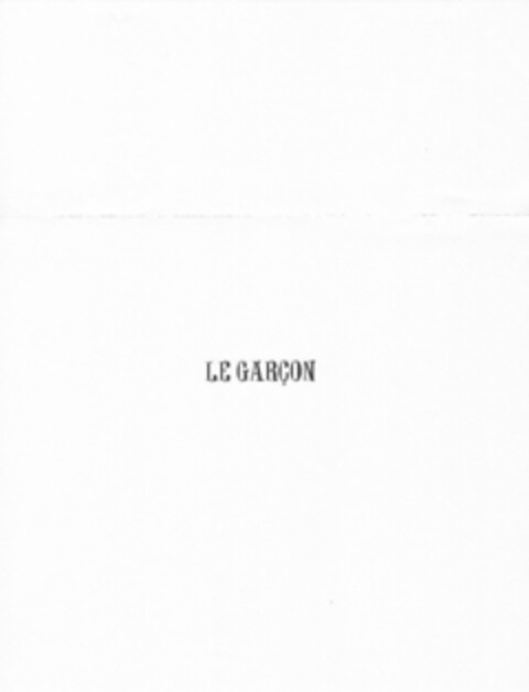 LE GARCON Logo (USPTO, 30.12.2014)