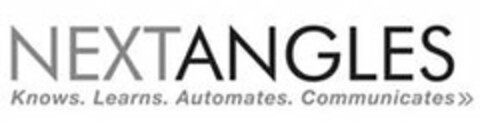 NEXTANGLES KNOWS. LEARNS. AUTOMATES. COMMUNICATES Logo (USPTO, 19.01.2015)