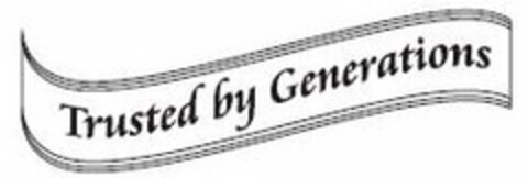 TRUSTED BY GENERATIONS Logo (USPTO, 05/05/2015)