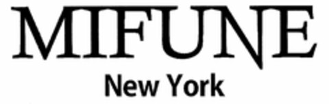 MIFUNE NEW YORK Logo (USPTO, 11.11.2015)