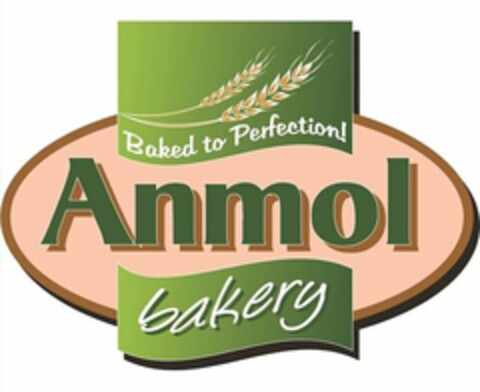 BAKED TO PERFECTION! ANMOL BAKERY Logo (USPTO, 02/14/2017)