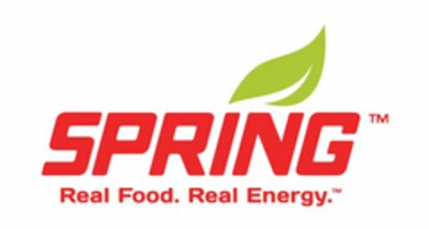 SPRING REAL FOOD. REAL ENERGY. Logo (USPTO, 01.06.2017)