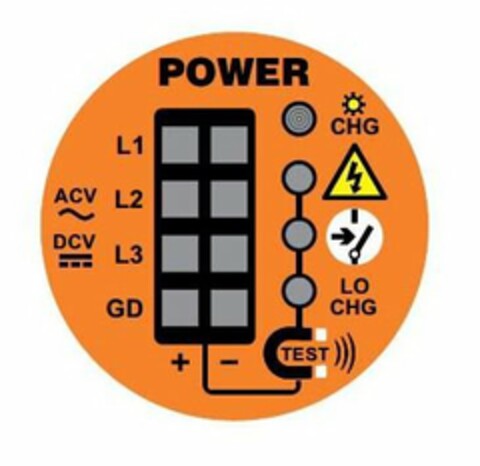 POWER L1 L2 L3 GD ACV DCV TEST CHG LO CHG Logo (USPTO, 06.07.2018)