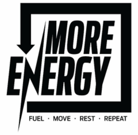 MORE ENERGY FUEL MOVE REST REPEAT Logo (USPTO, 30.01.2019)