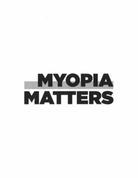 MYOPIA MATTERS Logo (USPTO, 06.02.2019)