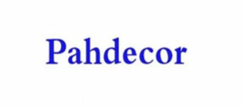 PAHDECOR Logo (USPTO, 12.12.2019)