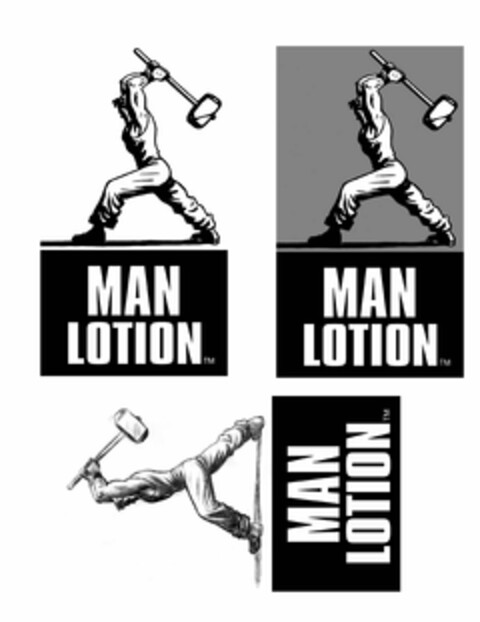 MAN LOTION Logo (USPTO, 03/12/2009)