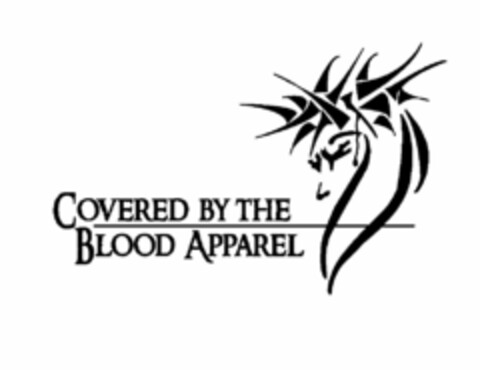 COVERED BY THE BLOOD APPAREL Logo (USPTO, 02.04.2010)