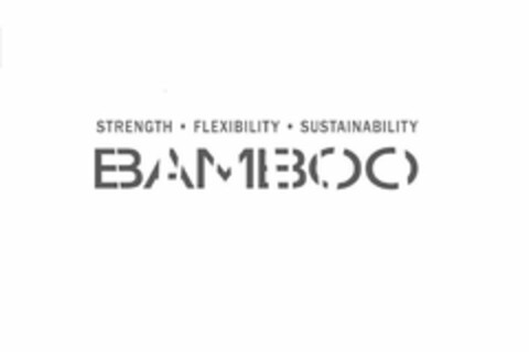 STRENGTH FLEXIBILITY SUSTAINABILITY BAMBOO Logo (USPTO, 09.07.2010)