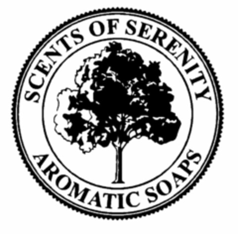 SCENTS OF SERENITY AROMATIC SOAPS Logo (USPTO, 09.05.2011)