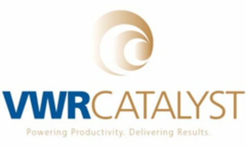 VWR CATALYST POWERING PRODUCTIVITY. DELIVERING RESULTS. Logo (USPTO, 07/07/2011)