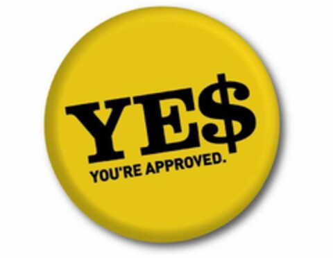 YE$ YOU'RE APPROVED. Logo (USPTO, 13.09.2011)