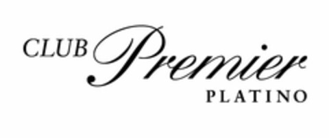 CLUB PREMIER PLATINO Logo (USPTO, 10/26/2011)